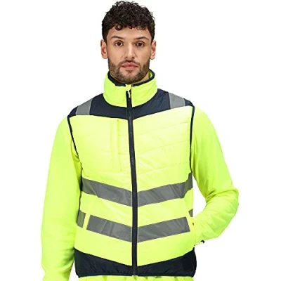 Image of Regatta Professional Mens Hi Vis Thermal Gilet Bodywarmer