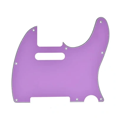 Image of Dopro 8 Hole Tele Guitar Pickguard Scratch Plate for USA/Mexican FD Telecaster Purple 3 Ply