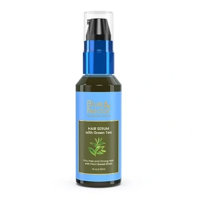 Image of Blue Nectar Anti Frizz Hair Serum for Free &amp; Stronger Plant Based Biotin Women Men (12 herbs, 50ml)