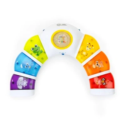 Image of Baby Einstein, Glow &amp; Discover Light Bar Musical Activity Station, Sound Toy to Stimulate Sense, 3 Modes, Tummy Time Toy, Age months+
