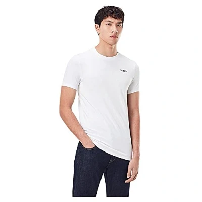 Image of G Star Men&#039;s Slim Base T Shirt, White (white D19070 C723 110), M