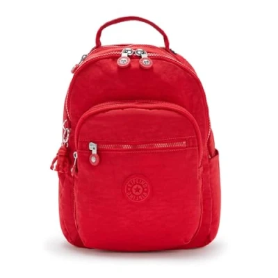 Image of Kipling SEOUL S, Small Backpack with Laptop Protection 13 Inch, 35 cm, 14 L, 0.50 kg, Red Rouge
