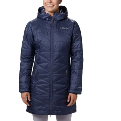 Image of Columbia Women&#039;s Mighty Lite Hooded Jacket, Nocturnal, L