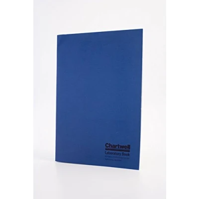Image of Exacompta Ref A4 642CZ Chartwell Softcover Laboratory Technical Note Book, 297 x 210mm, 2mm/10mm/20mm Quadrille Grid Square Ruling, 80 pages 70gsm Paper Blue