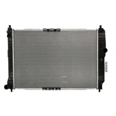 Image of R12277 Engine radiator NISSENS 61645 Aluminium 600mm 415mm 16mm without gasket/seal expansion tank, frame Brazed cooling fins