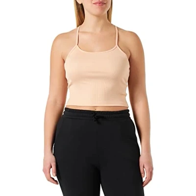 Image of Champion Women&#039;s Athletic C Sport Quick Dry 2x2 Stretch Slim Yoga Tank Top, Rosa Antico, L
