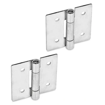 Image of Ganter Normelemente Stainless Steel Sheet Hinges GN 136 NI 60 B Pin Pack of 2