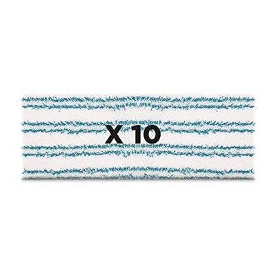 Image of Polti PAEU0387, KIT 10 Brush Cloths VAPORFLEXI, White, Blue