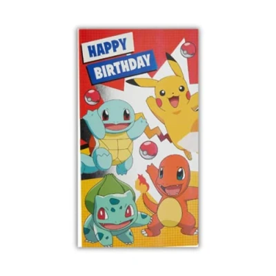 Image of Danilo Promotions Pokemon Official Birthday Card, Happy Birthday, Multi, PK019,210 x 290 mm