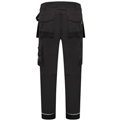 Image of JCB Workwear Trade Graphite Holster Trousers for Men Cordura Reinforced Hems &amp; Pockets Regular Leg (32&quot;) Polyester/Cotton Waist 36&quot;