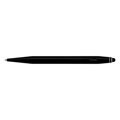 Image of CROSS Tech2 Refillable Retractable Plastic Ballpoint Pen with Stylus, Medium Ballpoint, includes Premium Gift Box and Black Cartridge, 1 Pack, Satin (AT0652 1)