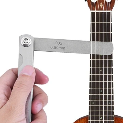 Image of Feeler Gauges Guitar Gauge Ruler Luthier Tools Set,30 Pcs Stainless Steel String Height Measuring Tool