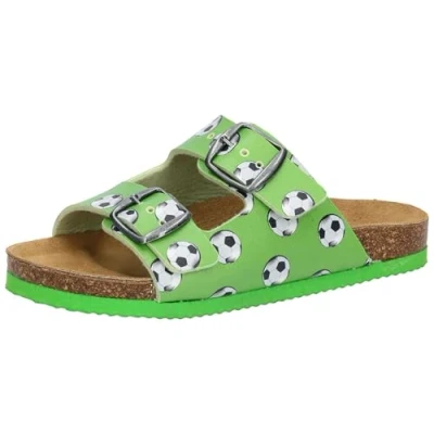Image of LICO Bioline Universe Soccer Unisex Mules for kids, Size: 9.5K, Green High quality imitation leather