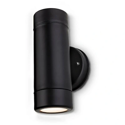 Image of Firstlight Ravel Anti Corrosion Style LED Up and Down Light Warm White Black
