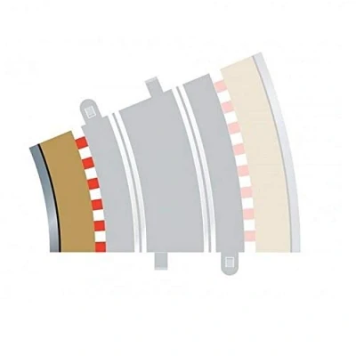 Image of Scalextric C8281 Radius 3 Inner Border/Bar 22.5 degree 1:32 Scale Accessory
