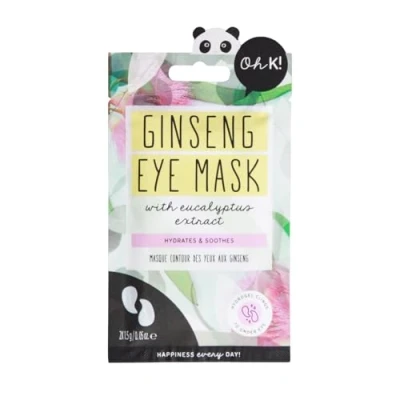Image of Oh K! Under Eye Mask, For Tired and Puffy Eyes, De puffing, With Added Ginseng, Vegan Cruelty Free, 13g