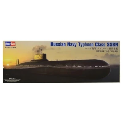 Image of Hobbyboss 1:350 Scale Russian Navy Typhoon Class SSBN Submarine Assembly Kit