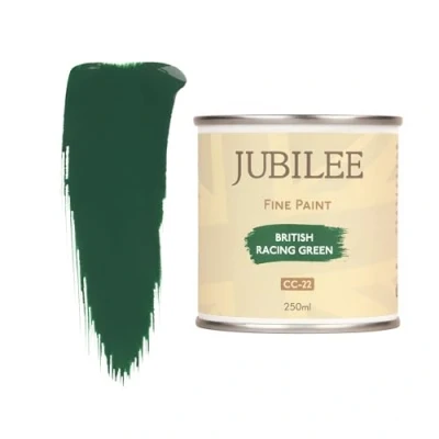 Image of Guild Lane Jubilee Fine Paint British Racing Green Furniture, Metal, Fabric, Glass &amp; More Indoor Outdoors Water Based Acrylic 250ml