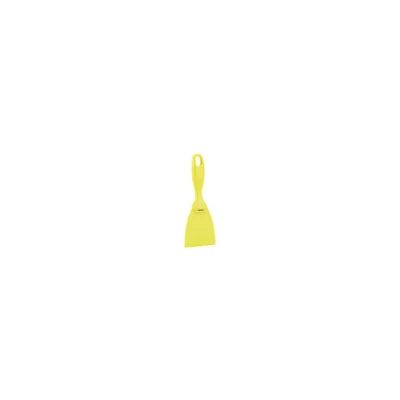 Image of Vikan 4060n Polypropylene Hand Scraper 75mm Food Cooking Plastic DIY Scraping (Yellow)