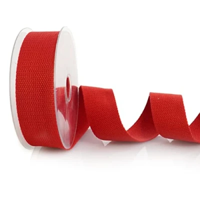 Image of Trimz Cotton Webbing, Red,30mm