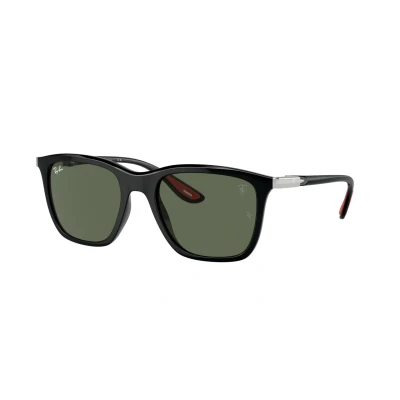 Image of Sunglasses Ray ban Rb4433m col. f60171 Unisex Squadrata Nero