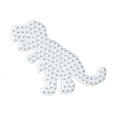 Image of Hama Beads 10.322 Pegboard Dinosaur, White, Klein