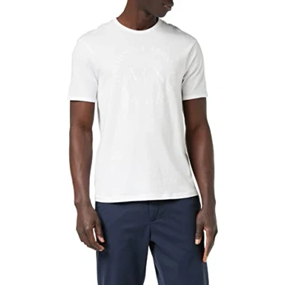 Image of Armani Exchange Men&#039;s 8nztcd T Shirt, White (White 1100), XXL UK