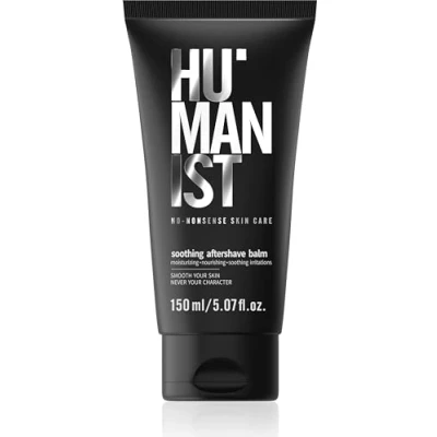 Image of HUMANIST Men’s Care Soothing Aftershave Balm Moisturizing Nourishing Shea Butter &amp; Allantoin, Grape Seed Oil Aloe Juice 150 ml