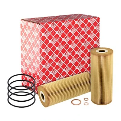 Image of 4411800009, 4411800109, 4411800209, 4411800309, A4411800009 Oil Filter FEBI BILSTEIN 105764 with gaskets Insert