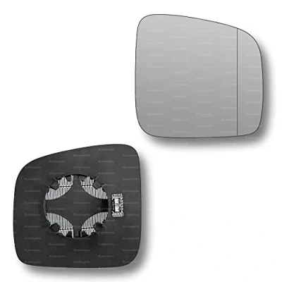 Image of Less4spares Replacement Wing Mirror Glass Right Compatible with VW Transporter 2003 2009 CLIP ON Driver Off side Heated Blind Spot