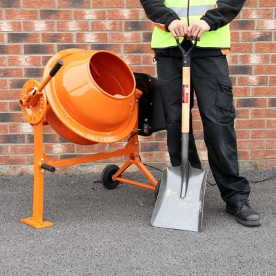 Image of MonsterShop Cement Mixer &amp; Handheld Concrete Vibrator with 2m Shaft
