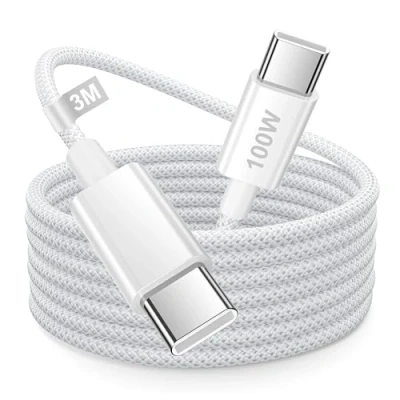 Image of 100W USB C Charger Cable 3M, iPhone 15 16 3M Long Fast Charge Type Charging Lead Wire for Pro Max/16e/15 Plus/15,iPad Pro/Air,Macbook,Samsung S25 S24 S23 S22