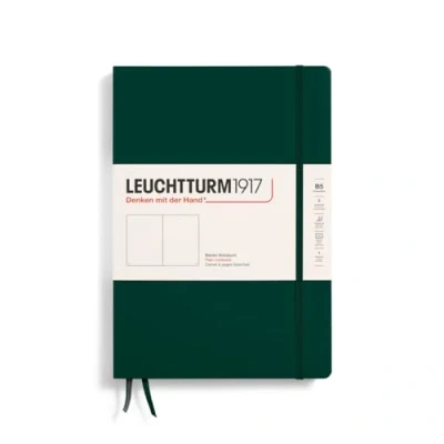 Image of Leuchtturm1917 370278 Notebook Composition (B5), Hardcover, 219 numbered pages, Forest Green, plain