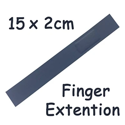 Image of Steroplast 100 X STEROCHEF BLUE DETECTABLE FINGER EXTENTION 15CM 2CM FIRST AID HYPO ALLERGENIC WOUND PLASTERS