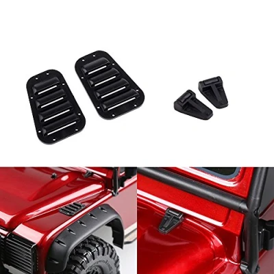 Image of INJORA RC Accessories Set Engine Cover Hinge and Intake Grille for 1:10 Crawler Traxxas TRX 4 TRX4