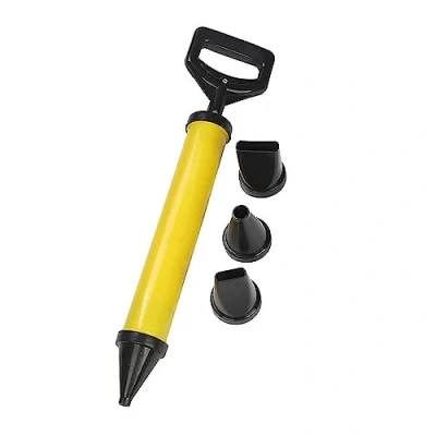 Image of Mortar Gun Brick Pointing Grouting Cement Caulking Set 4 Nozzle Professional Tool Pump