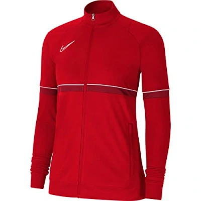 Image of NIKE Women&#039;s Academy 21 Track Jacket, RED/WHITE, XS UK