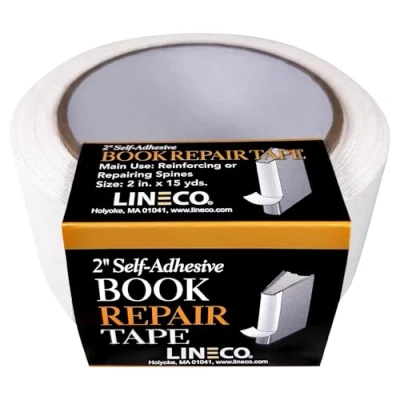Image of Lineco Self Adhesive Book Repair Tape White 2&quot; x 15Yd, OSFA