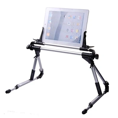 Image of Aussel Portable Universal Tablet Bed Frame Holder Adjustable Foldable Stand for iPad 1 2 3 4 5 air Iphone6/6 Plus Samsung Galaxy Tab,Lazy Beside Bed,Car, Bedroom,Kitchen,Office,Bathroom