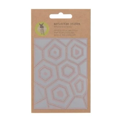 Image of LÄSSIG Reflective Sticker Bag Pram Self Adhesive Your Bag/Reflective Hexagon