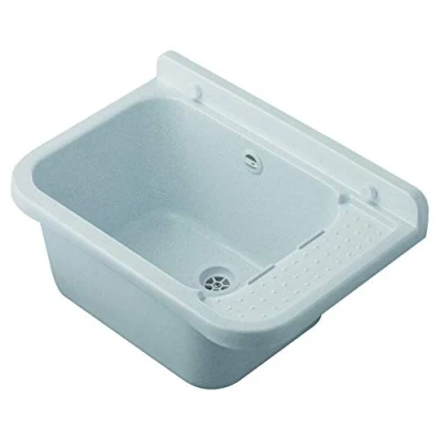 Image of Negrari AM2051M Marble Resin Wall Sink, 50 x 34 cm, H 21 cm