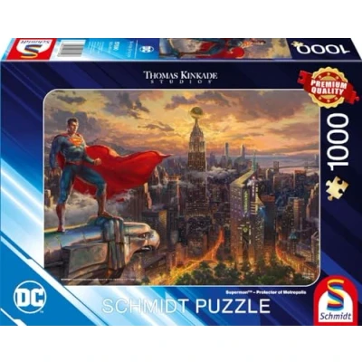 Image of Schmidt Thomas Kinkade: Superman Protector of Metropolis 1,000 Piece Jigsaw Puzzle Ages 12+