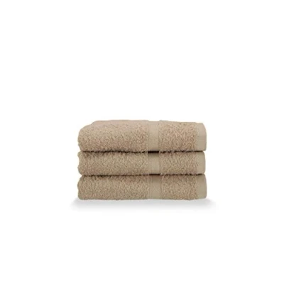 Image of Gabel Guest Towels, Pure Cotton Hydrophilic Sponge, 40 x 60 cm, Greige, Set of 3