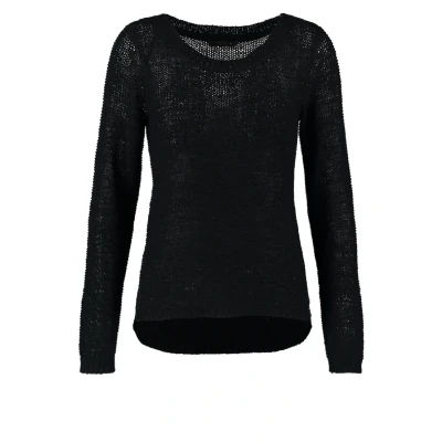 Image of ONLY Women&#039;s Onlgeena Xo L/S Pullover Knt Noos Sweater, Black (Black), XXL UK