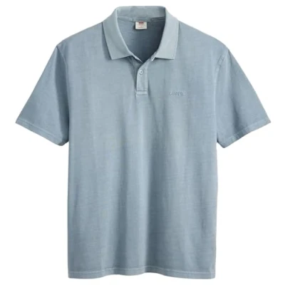 Image of Levi&#039;s Authentic Polo shirt, Men&#039;s, Size: Medium, Garment dye steam blue