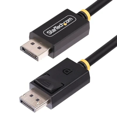 Image of StarTech.com 1m DisplayPort 2.1 Cable, VESA Certified DP80 Cable w/UHBR20/HDR/DSC 1.2a/HDCP 2.2, 16K/8K 60Hz