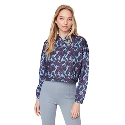 Image of Trendyol Women Regular Basic Hood Knit Sweatshirt