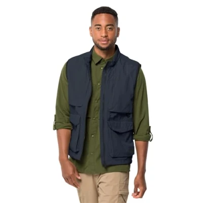 Image of Jack Wolfskin Men&#039;s Lightsome Hiking Vest M, Night Blue, M