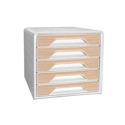 Image of CEP Silva Smoove 5 Drawer Module White/Beech 1071111021