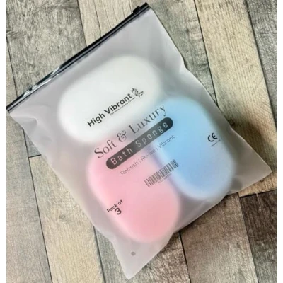 Image of Luxury Bath Accessories 3 Pack Sponges Soft Multipurpose Scrubber Exfoliating Body Shower Sponge (Standard, 3)